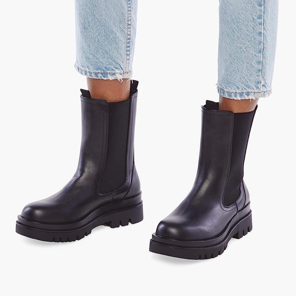 JustFab Candide Platform Chelsea Boots